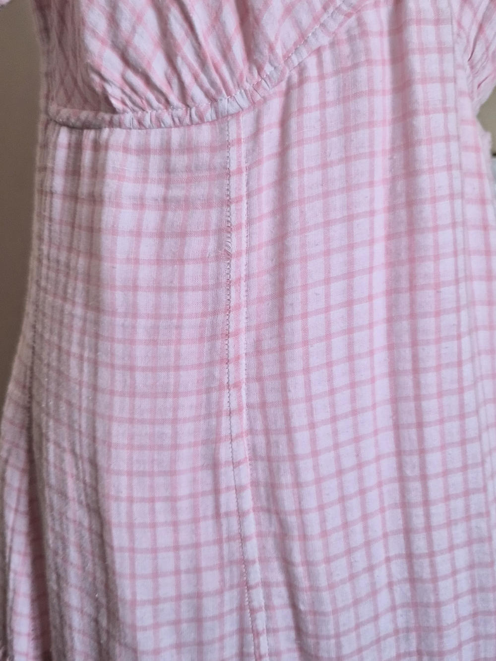 Loveshackfancy Cotton Pink Gingham Cottagecore Dress - Picture 6 of 8